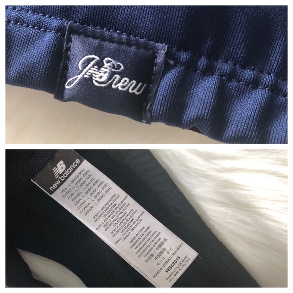 💙 SET New Balance / J.Crew Leggings & Bra Navy M - Picture 5 of 8